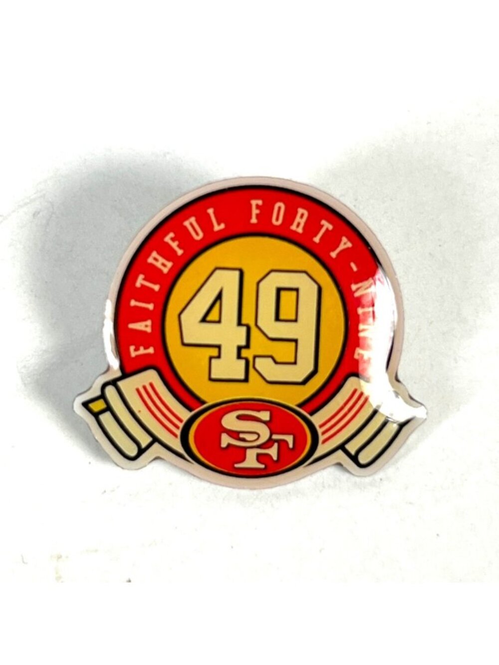 SF 49ers Faithful 49 Club Lapel Hat Pin NFLP 2014 Loyalty Rewards San Francisco - Picture 2 of 4
